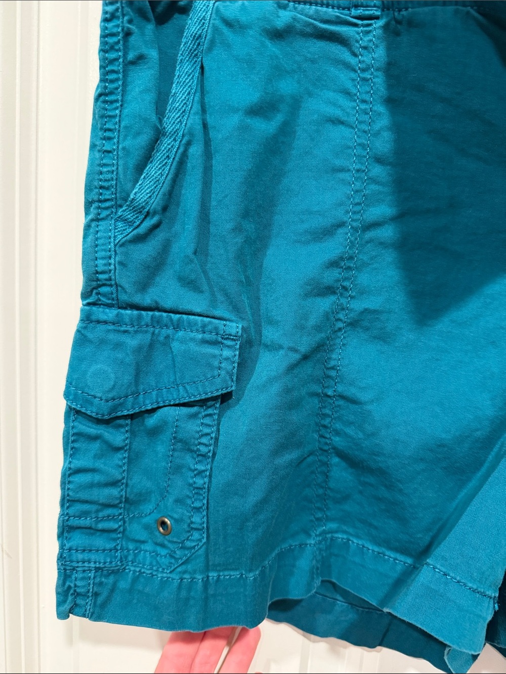 Sonoma Teal Cargo Shorts with Ribbed Waistband - Picture 4 of 4